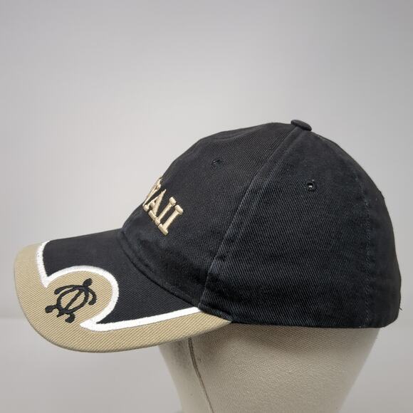 Hawaii Slideback Baseball Cap Black One Size 6 Panel Surfware Hawaiian Classics - Picture 3 of 9